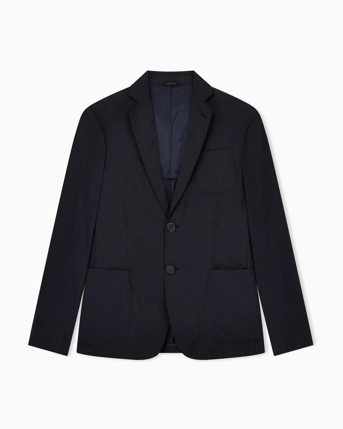 Upton Line single-breasted jacket in a silk-blend twill