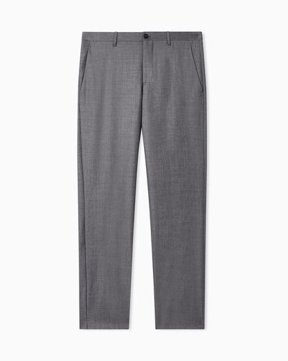 Wool and cashmere gabardine trousers