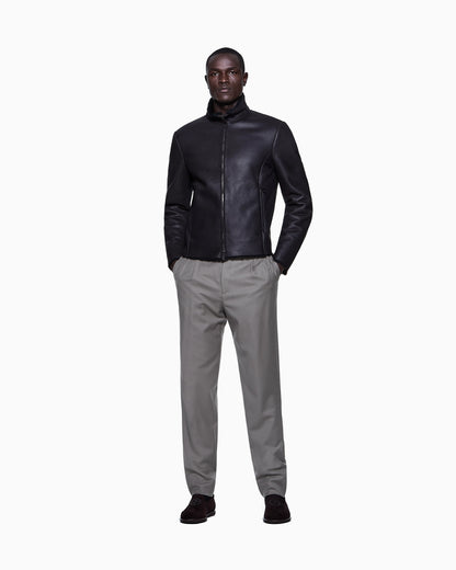 Wool flannel trousers
