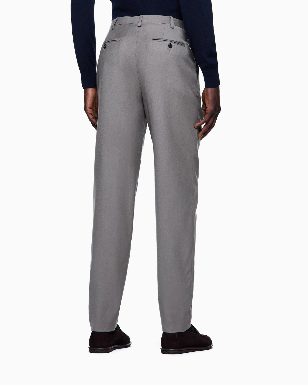 Wool flannel trousers