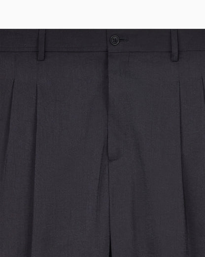 Two-dart trousers in silk-blend twill