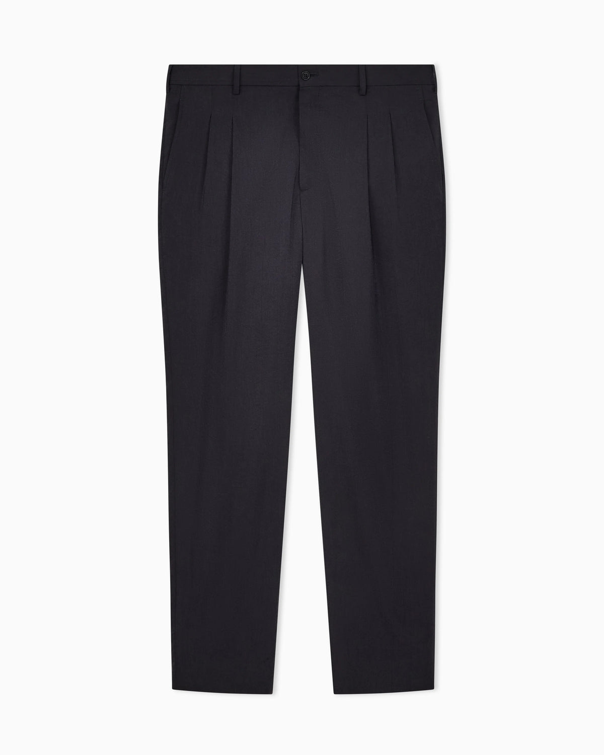 Two-dart trousers in silk-blend twill