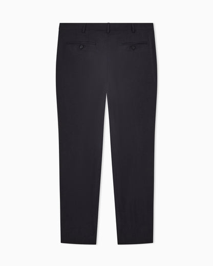 Two-dart trousers in silk-blend twill