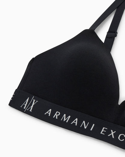 Padded organic stretch cotton bra Icon Project