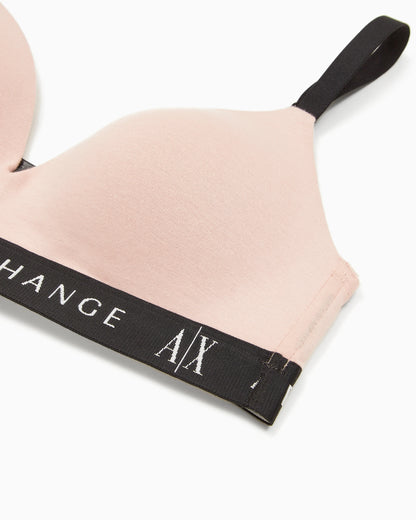 Padded organic stretch cotton bra Icon Project