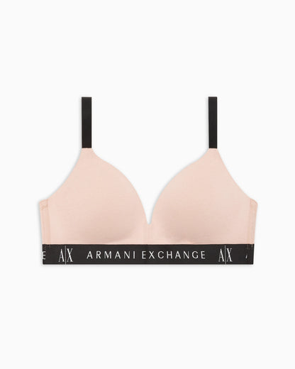 Padded organic stretch cotton bra Icon Project