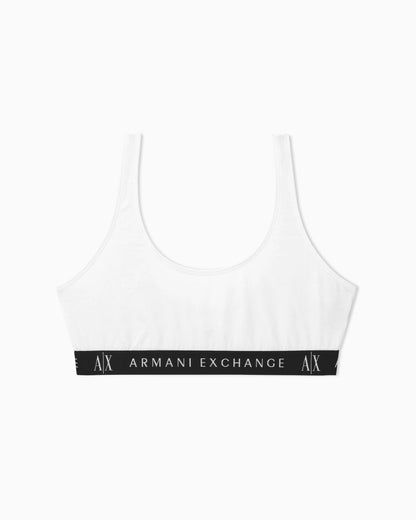 Sports bra Icon in organic stretch cotton with wide straps