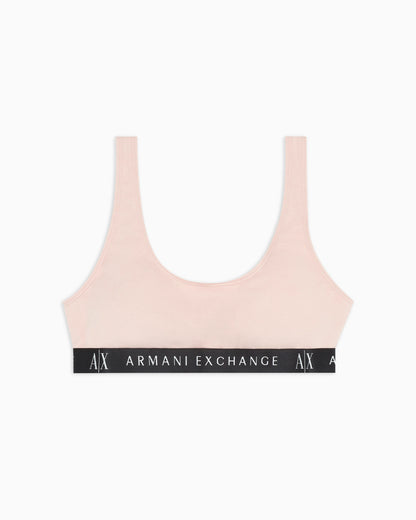 Sports bra Icon in organic stretch cotton with wide straps