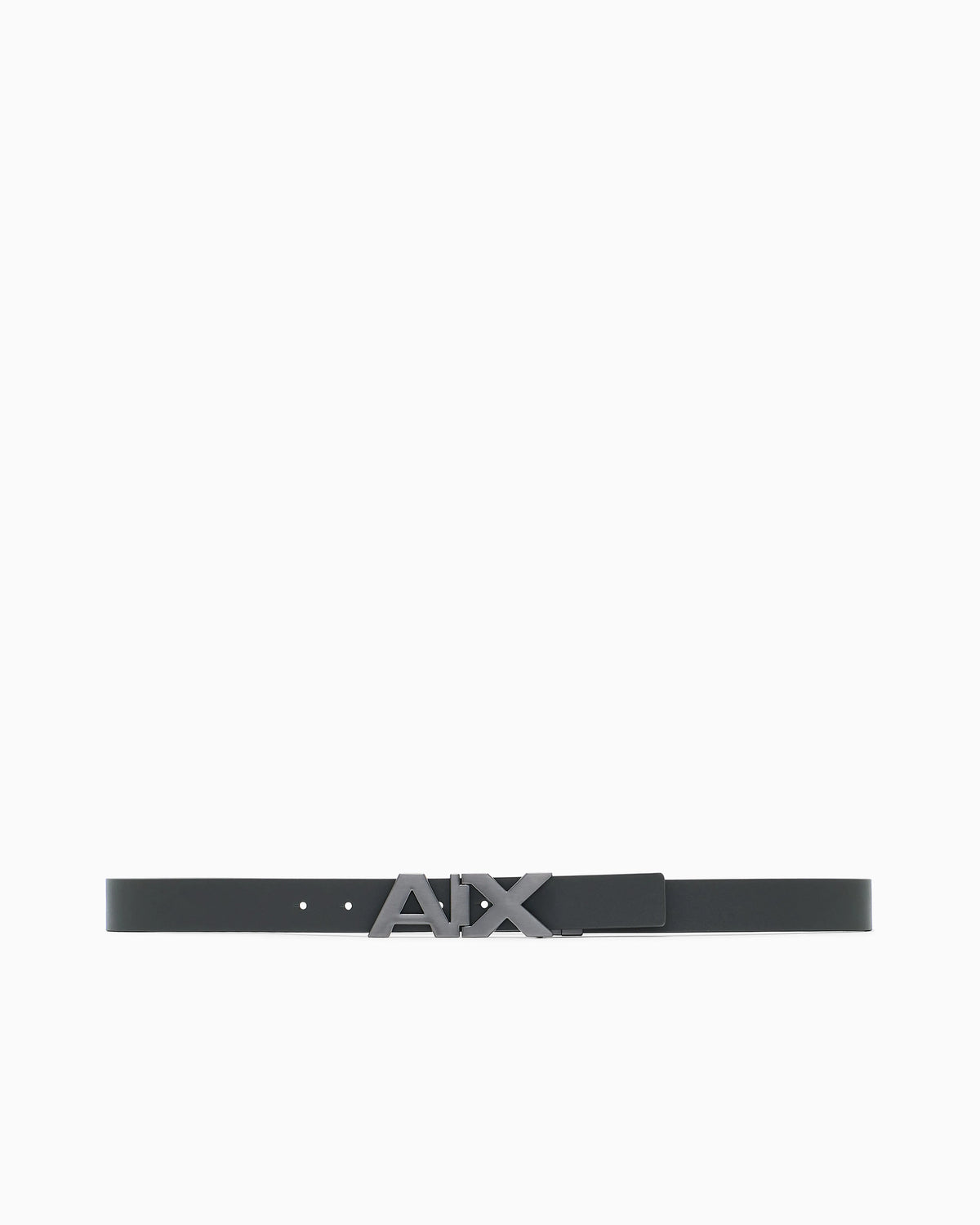 Plate belt in split leather with transfer coating