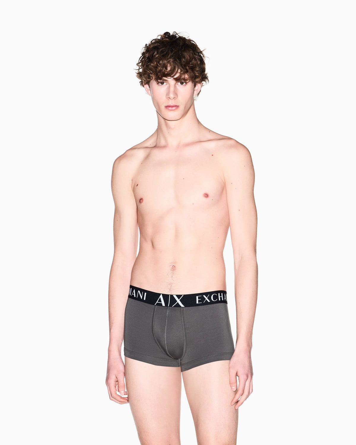 Boxer briefs Essential in stretch cotton with elastic waist