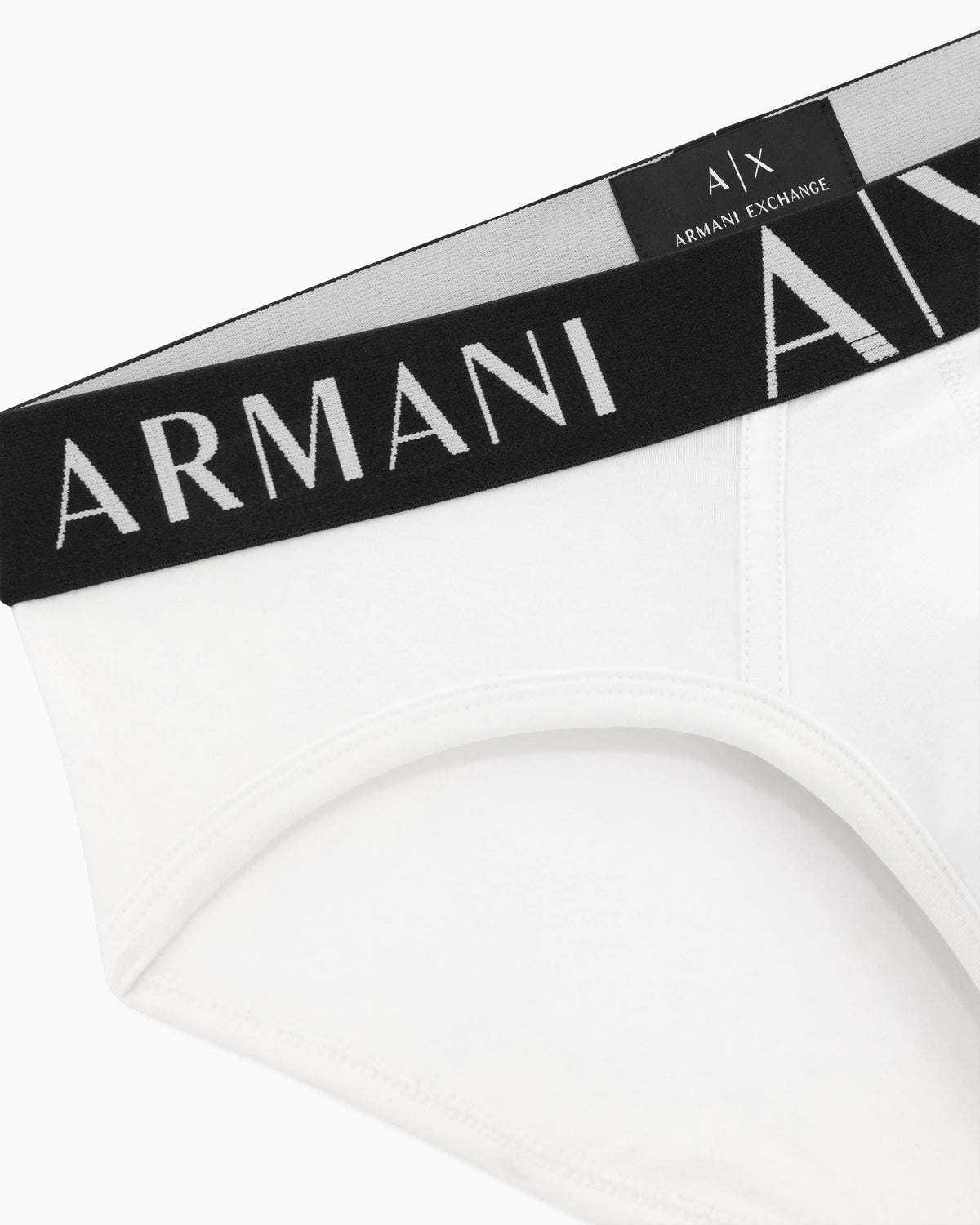 Stretch cotton briefs with a logo waistband Essential
