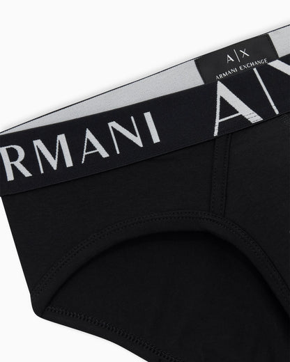 Stretch cotton briefs with a logo waistband Essential