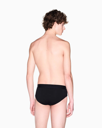 Stretch cotton briefs with a logo waistband Essential