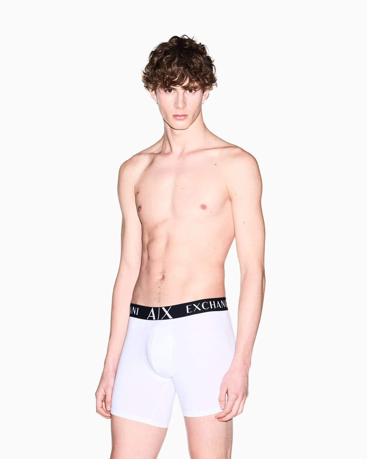 Stretch cotton boxer briefs with logo band Essential
