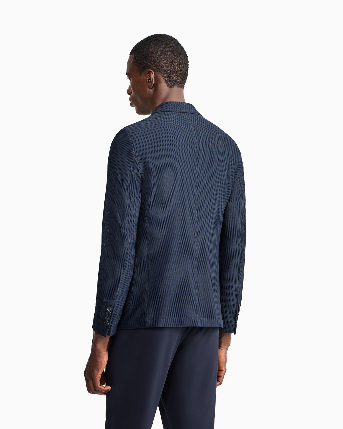 Technical single-breasted jacket with two buttons Icon