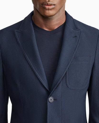 Technical single-breasted jacket with two buttons Icon