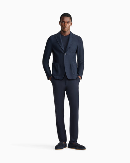 Technical single-breasted jacket with two buttons Icon