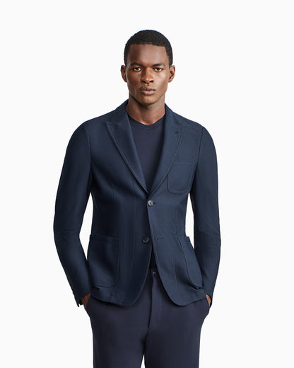 Technical single-breasted jacket with two buttons Icon