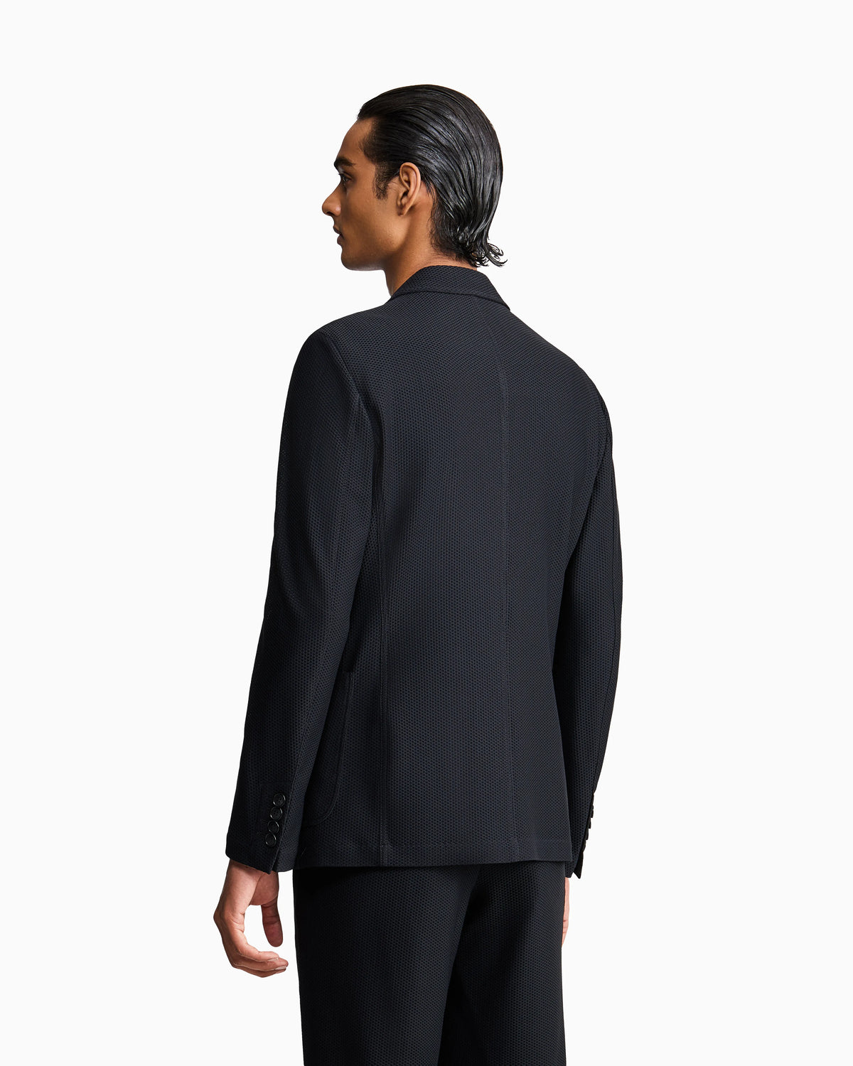 Technical single-breasted jacket with two buttons Icon
