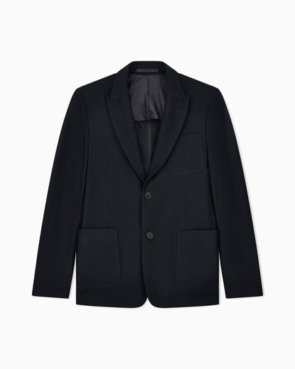 Technical single-breasted jacket with two buttons Icon