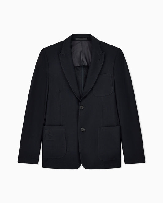 Technical single-breasted jacket with two buttons Icon