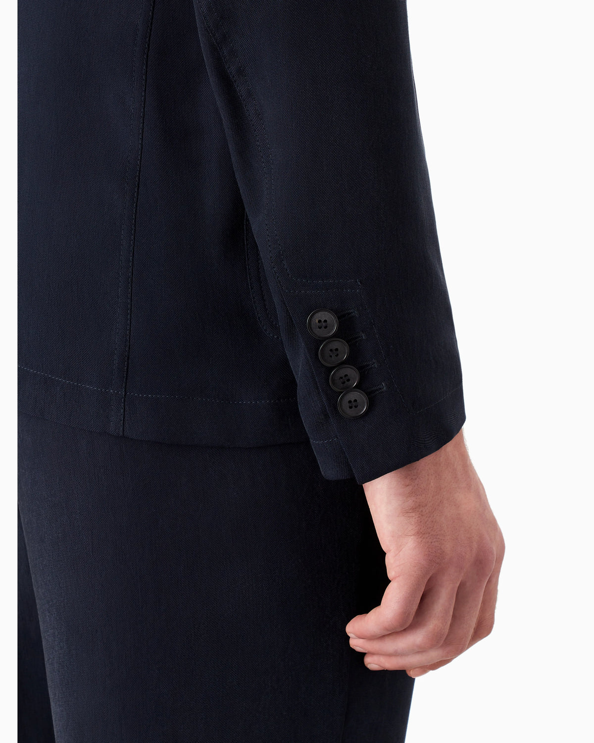 Cupro jacket with a single-breasted two-button design Icon