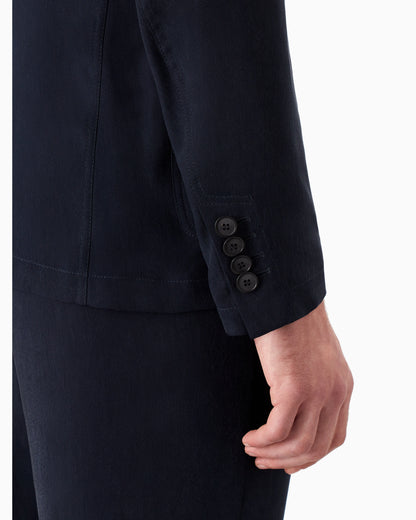 Cupro jacket with a single-breasted two-button design Icon