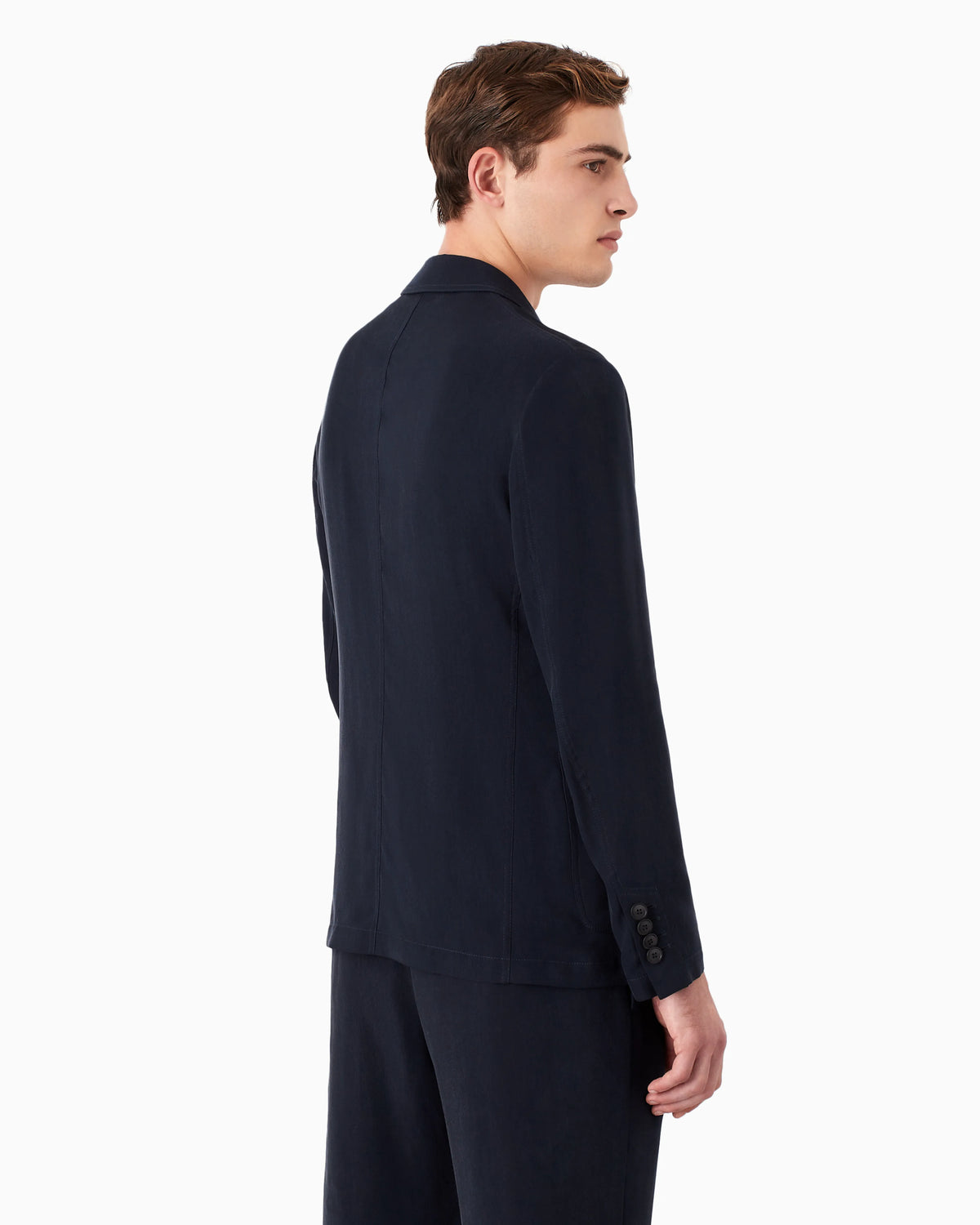 Cupro jacket with a single-breasted two-button design Icon