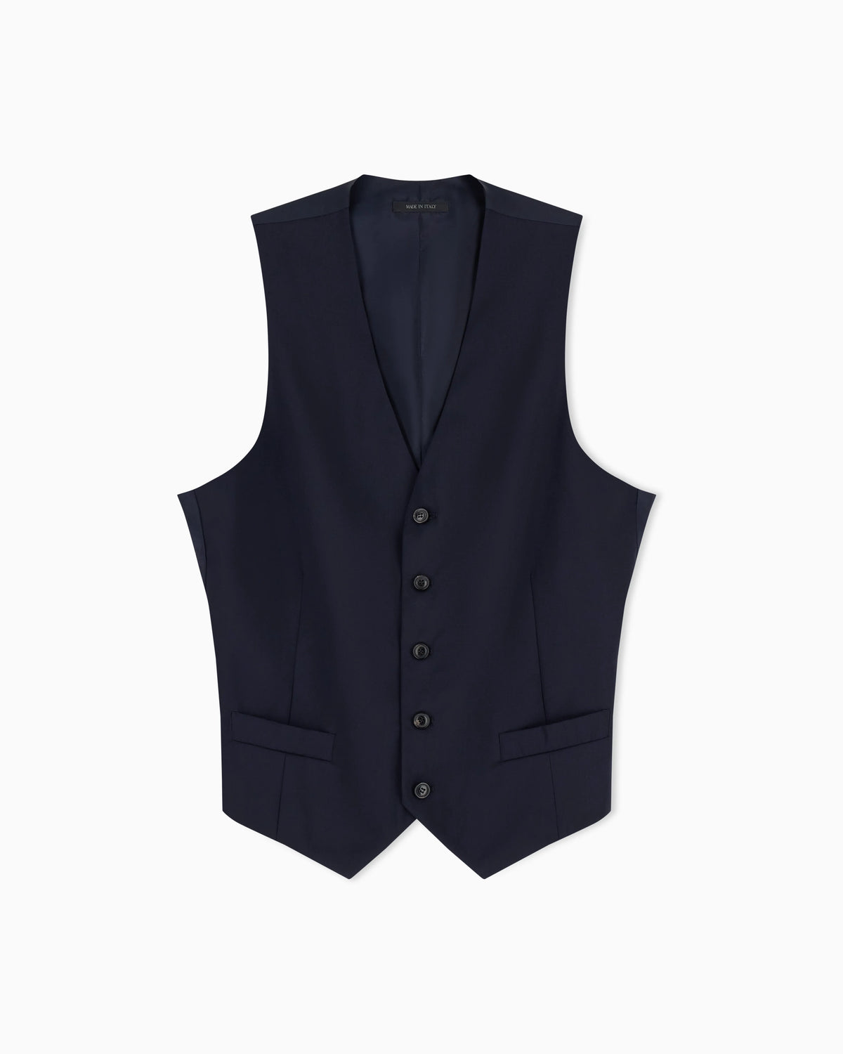 Single-breasted waistcoat in virgin wool