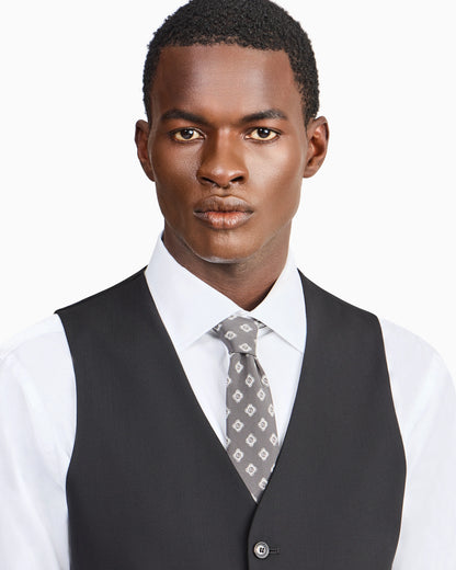 Single-breasted waistcoat in virgin wool