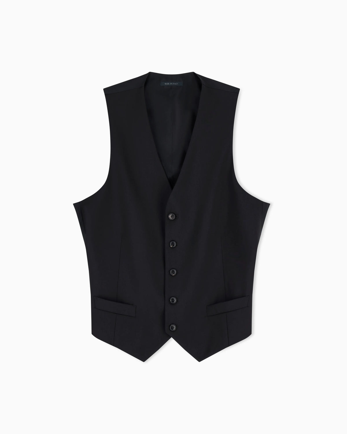 Single-breasted waistcoat in virgin wool