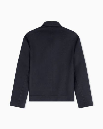 Wool cashmere blouson with asymmetrical zip closure Icon