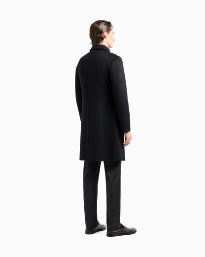 Cashmere coat with a double-breasted shawl collar Icon
