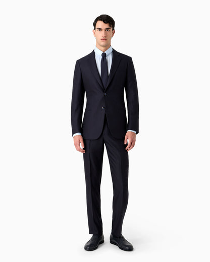 Manhattan Line single-breasted suit in pinstripe virgin wool