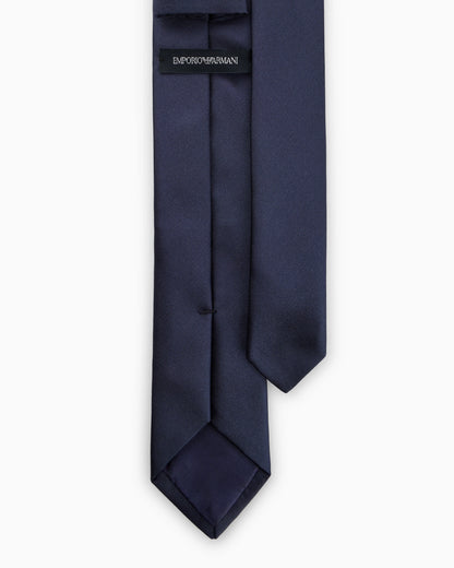 Pure silk tie with logo