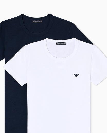 Two-pack of jersey loungewear T-shirts with logo