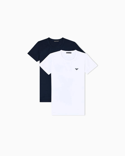 Two-pack of jersey loungewear T-shirts with logo