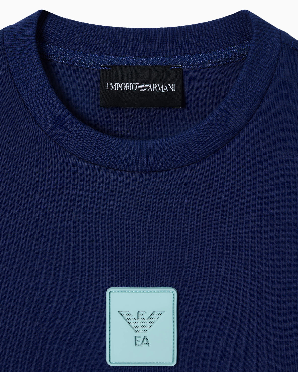 Double-jersey sweatshirt with eagle patch