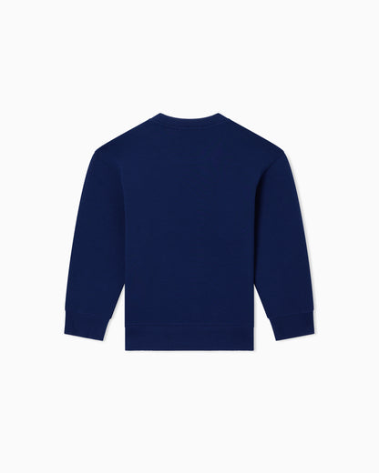 Double-jersey sweatshirt with eagle patch