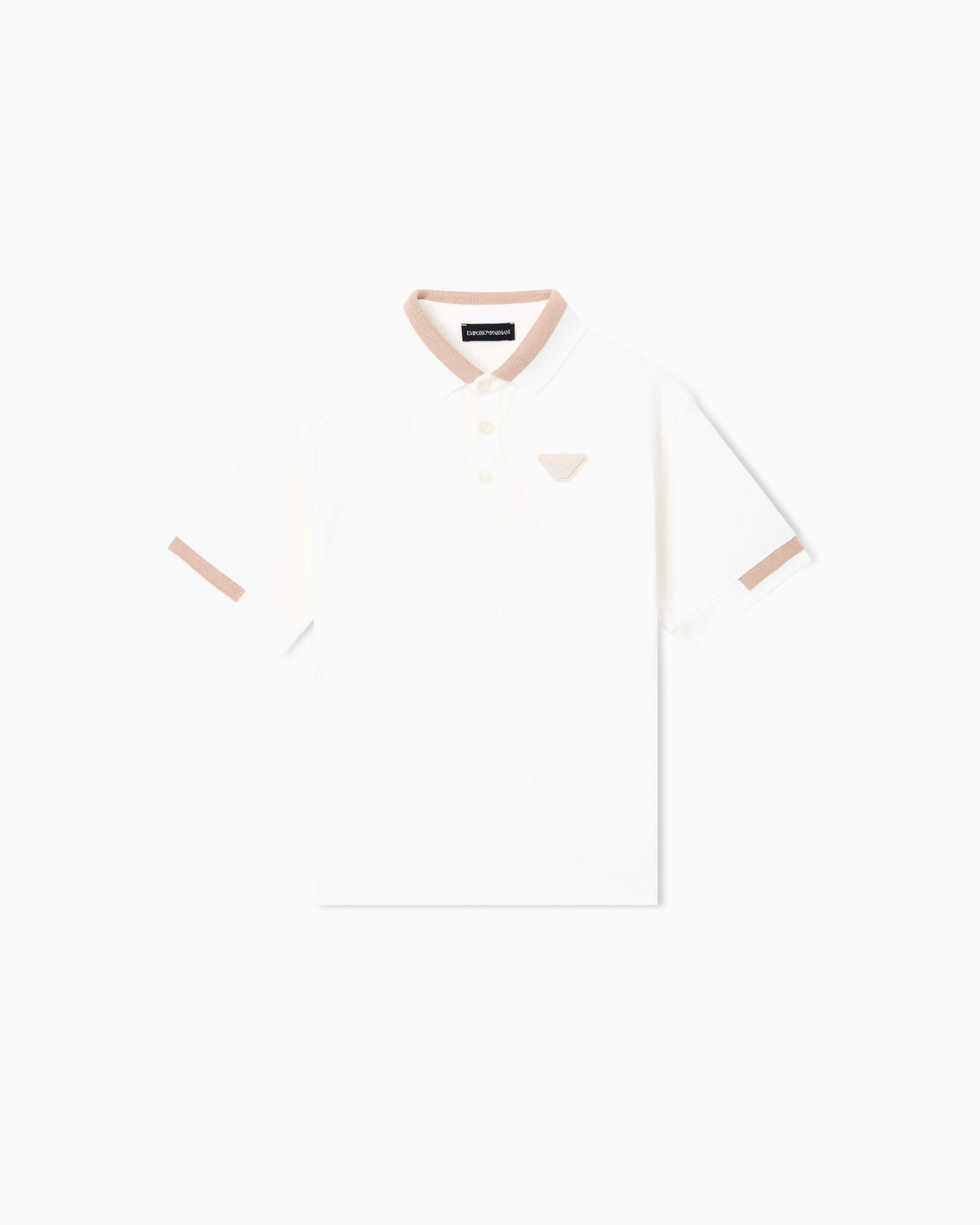 Stretch piqué jersey polo shirt