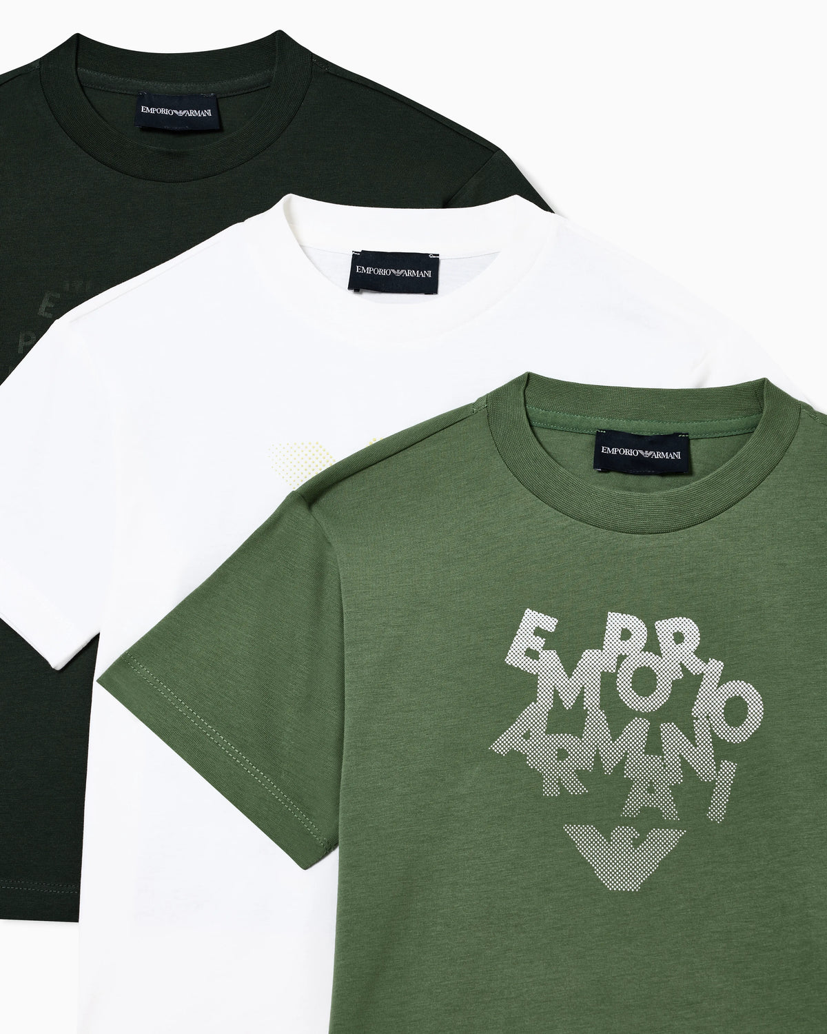 Three-pack of jersey T-shirts with logo print