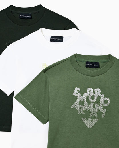 Three-pack of jersey T-shirts with logo print