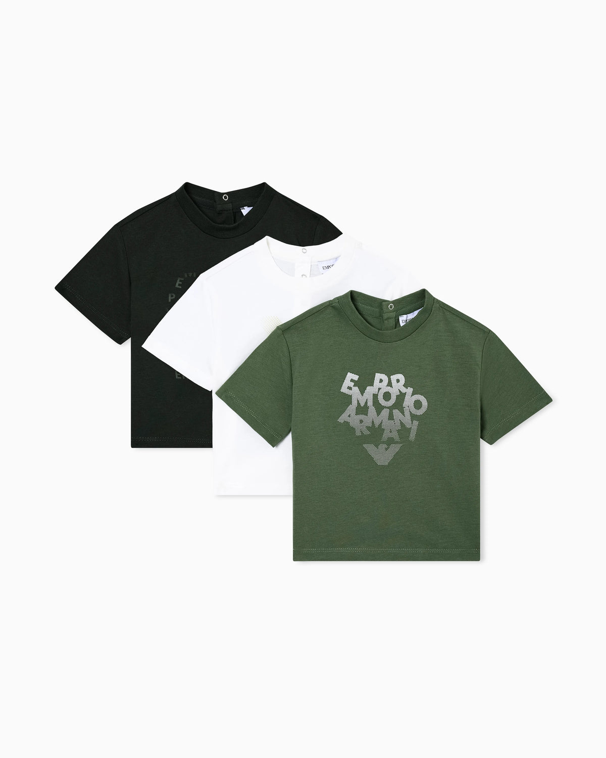 Three-pack of jersey T-shirts with logo print