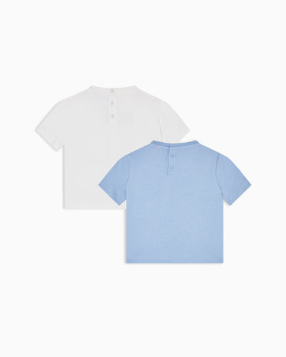 Two-pack of jersey T-shirts with EA logo print