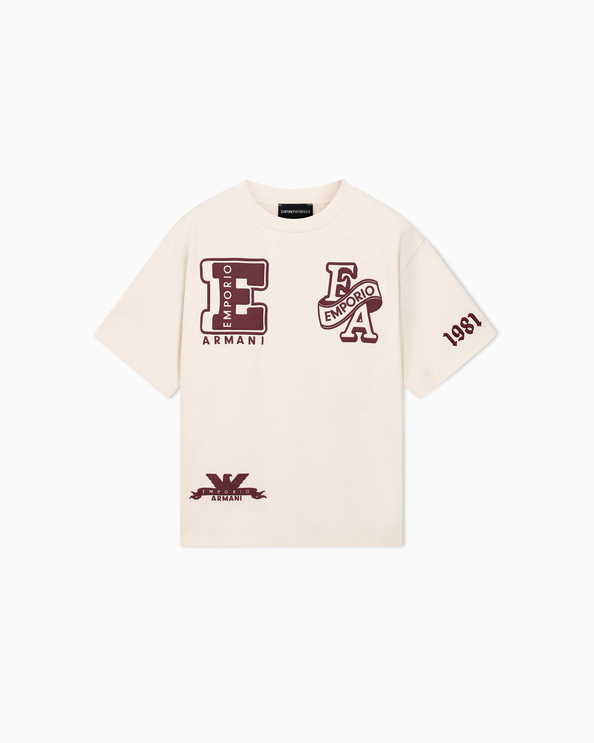 Heavy single jersey cotton T-shirt with graphic print