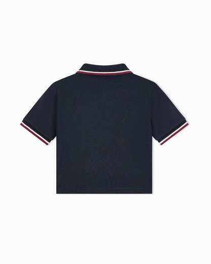 Polo shirt in heavy single cotton jersey with regular fit