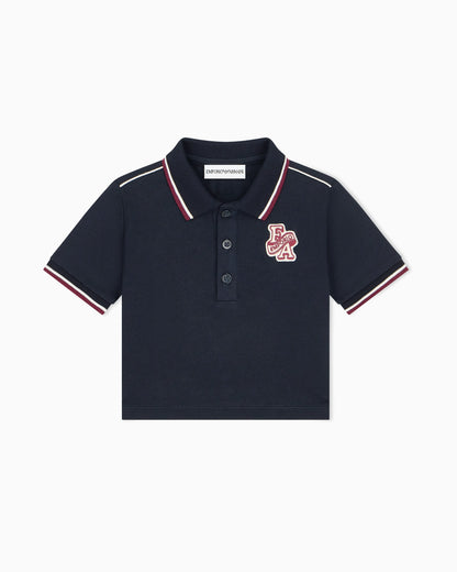Polo shirt in heavy single cotton jersey with regular fit