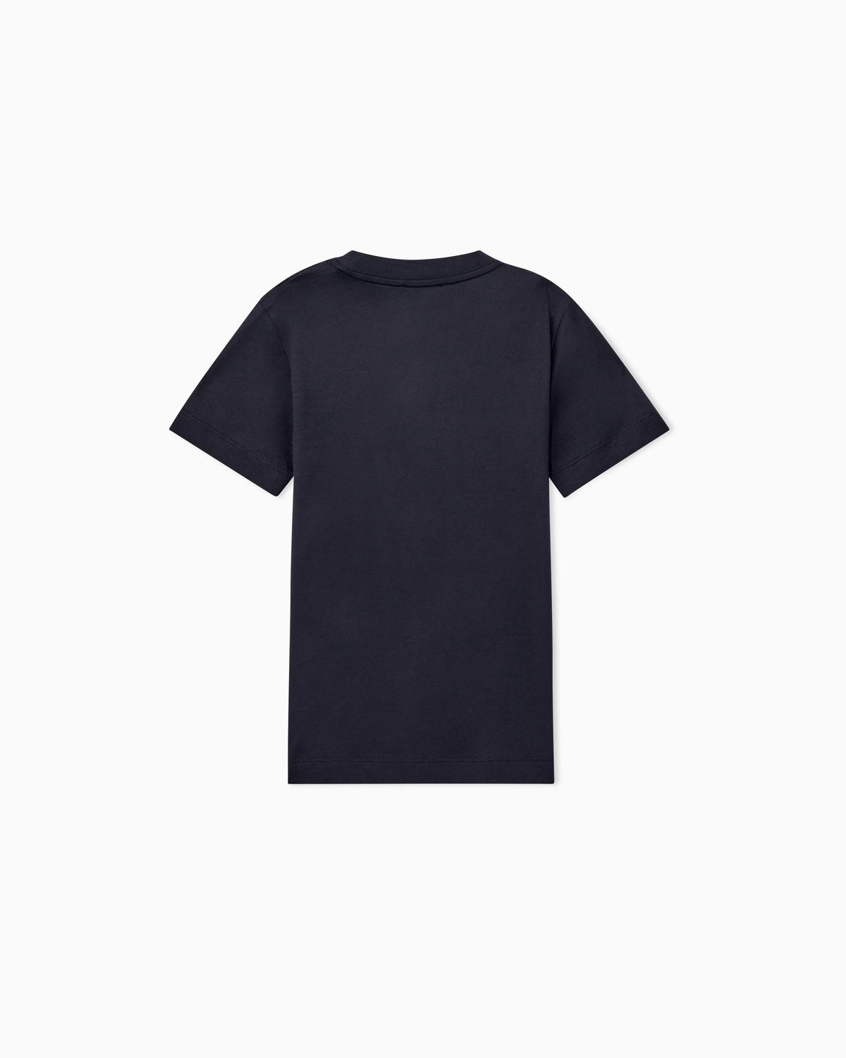 T-shirt in lyocell and cotton jersey with embroidered logo