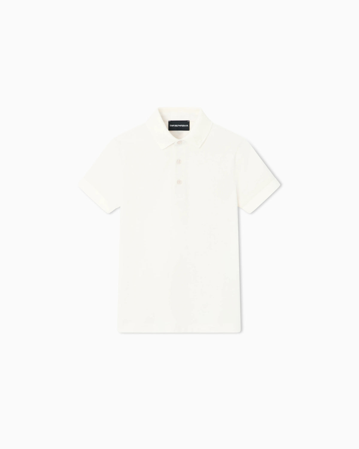 Polo shirt in cotton piqué with a three-button placket