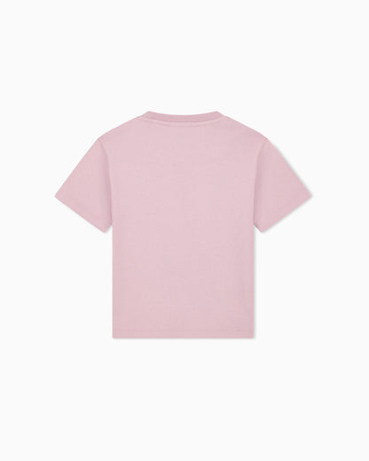Crew neck cotton jersey T-shirt with an embroidered logo